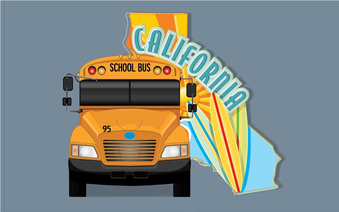 California School Bus Lettering