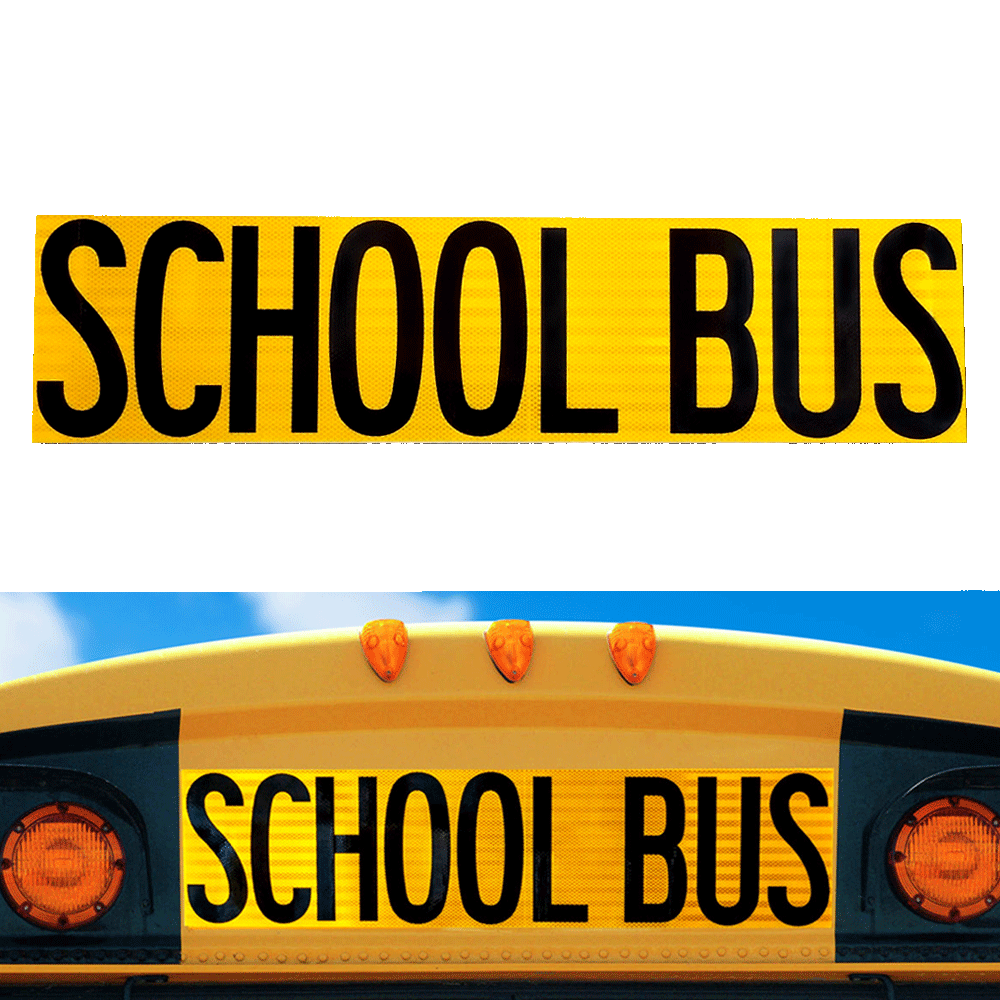 Reflective School Bus Decal