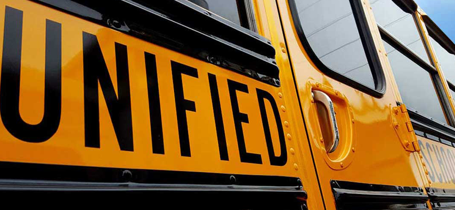 4-Inch Personalized Vinyl School Bus Lettering